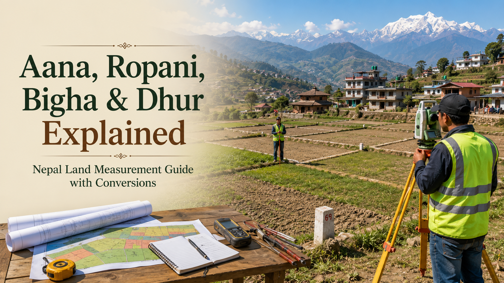 Aana, Ropani, Bigha & Dhur Explained: Nepal Land Measurement Guide with Conversions
