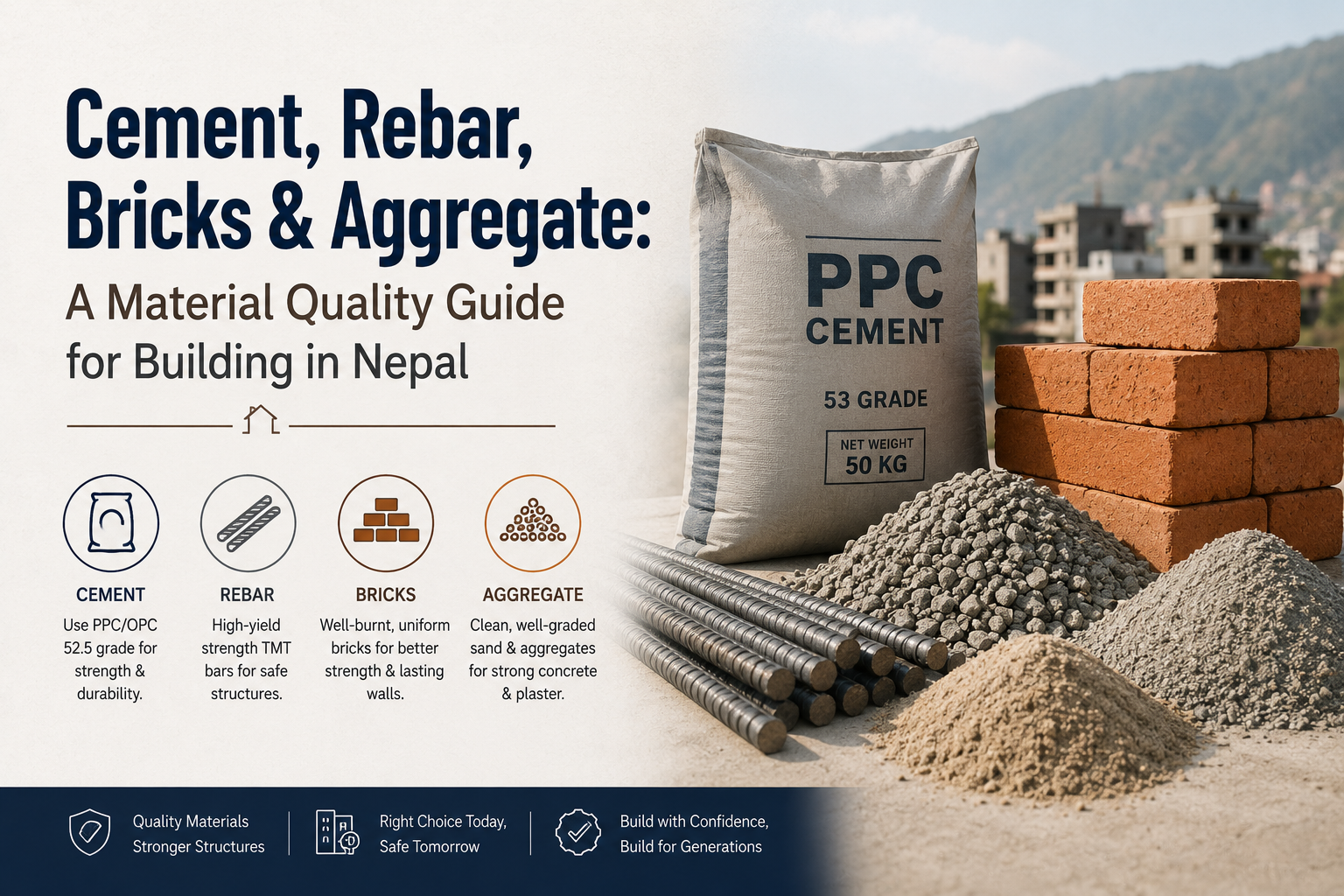 Cement, Rebar, Bricks & Aggregate: A Material Quality Guide for Building in Nepal