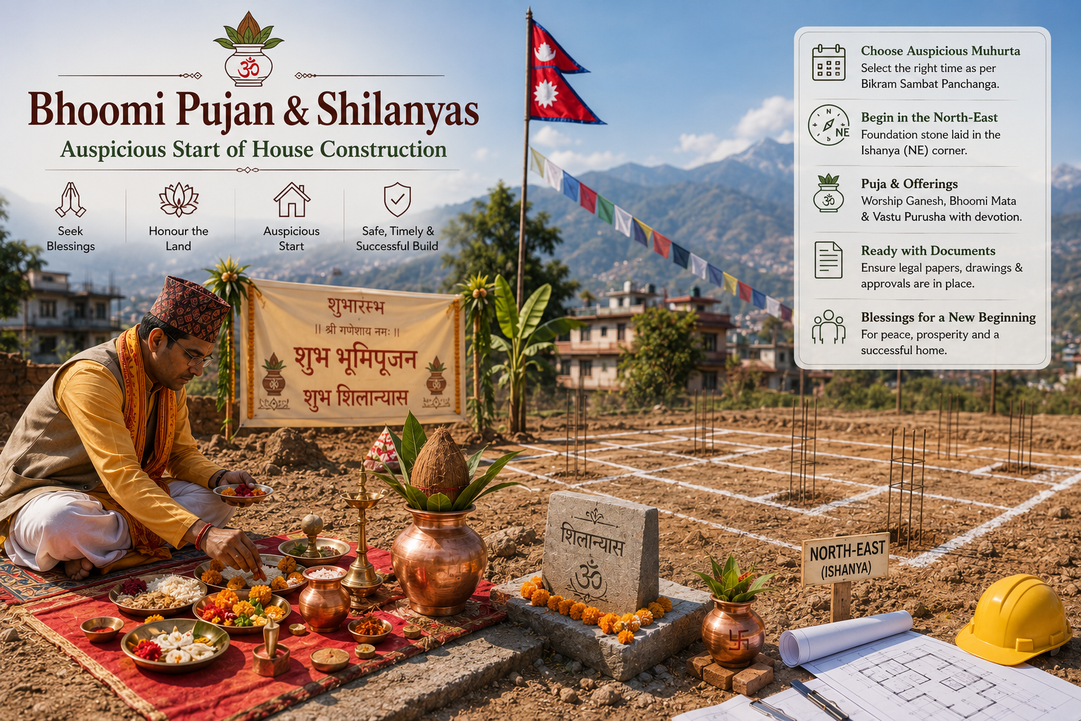 Bhoomi Pujan & Shilanyas in Nepal: Auspicious Start of House Construction