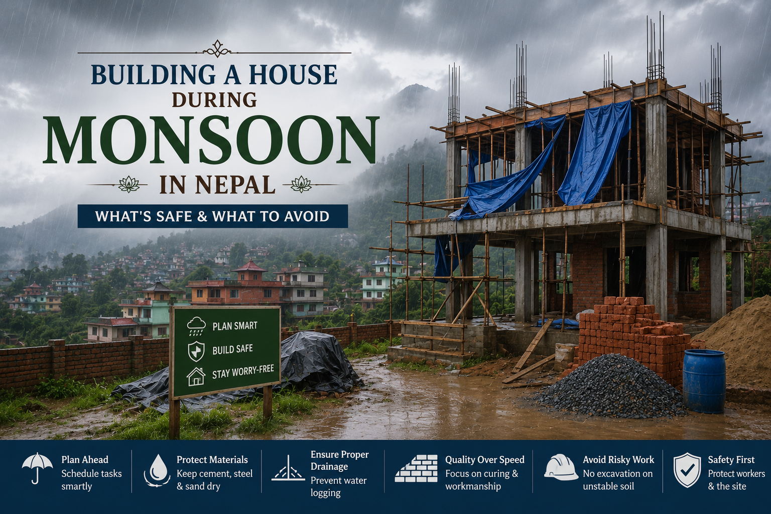 Building a House During Monsoon in Nepal: What's Safe & What to Avoid
