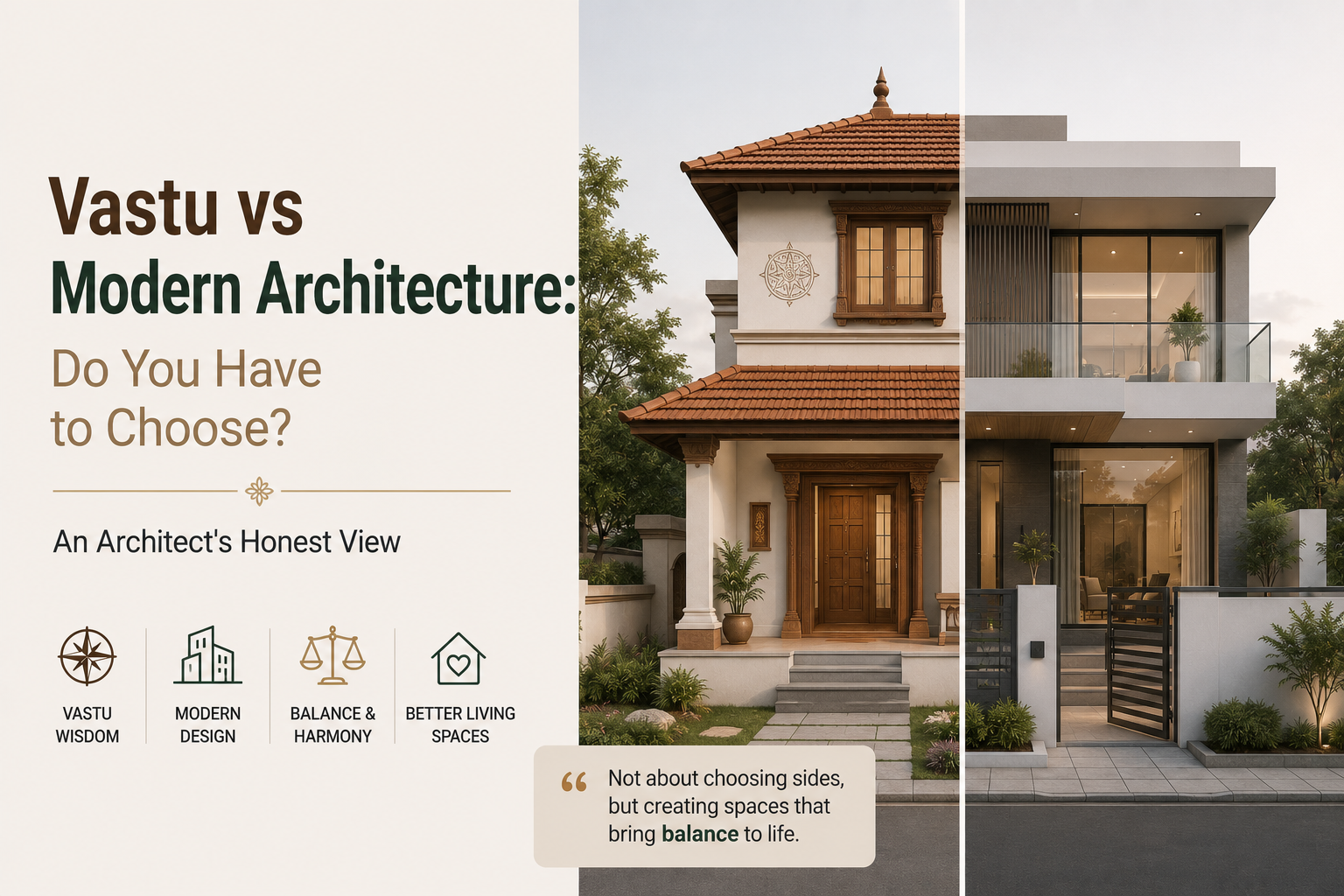 Vastu vs Modern Architecture: Do You Have to Choose? An Architect's Honest View