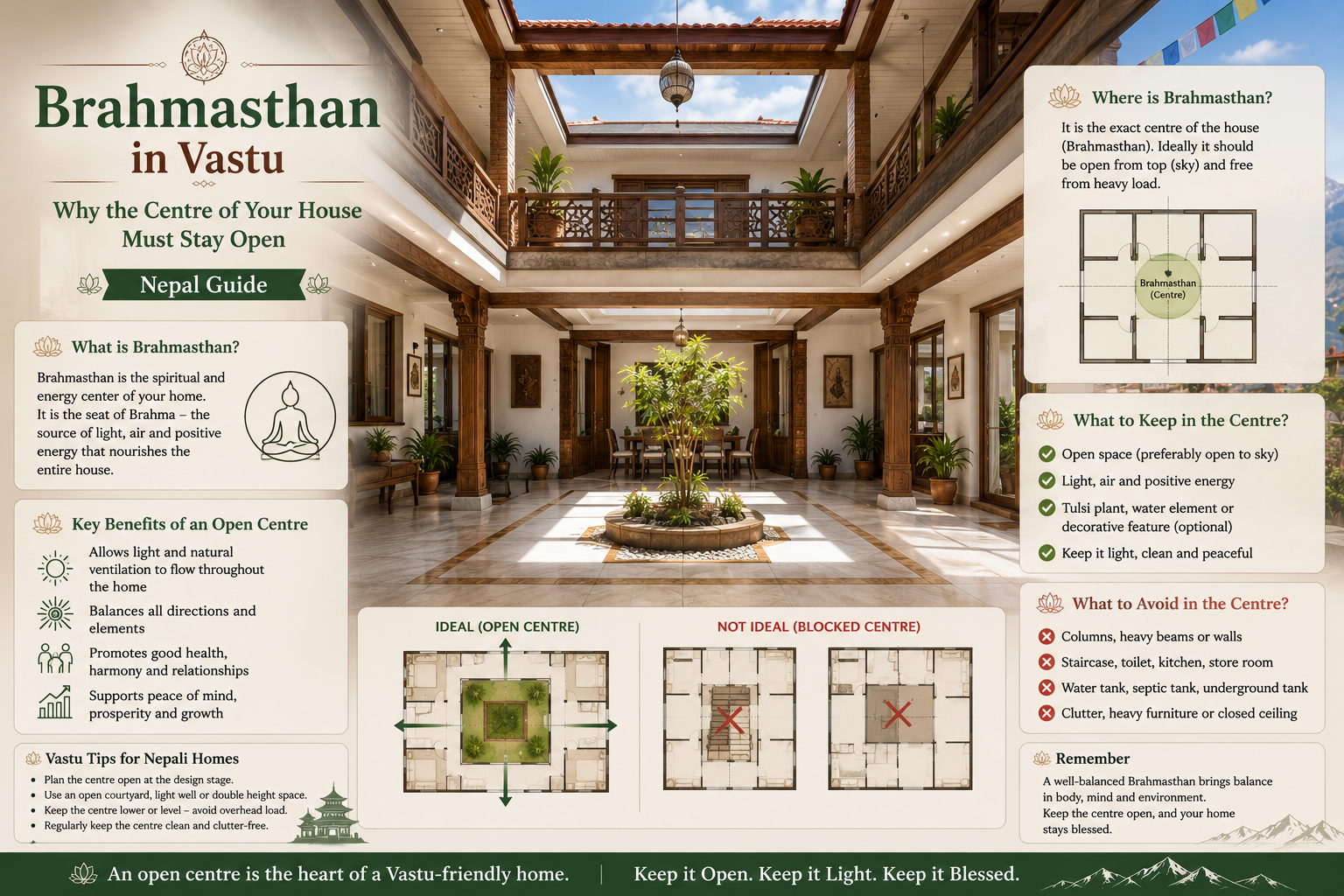 Brahmasthan in Vastu: Why the Centre of Your House Must Stay Open (Nepal Guide)