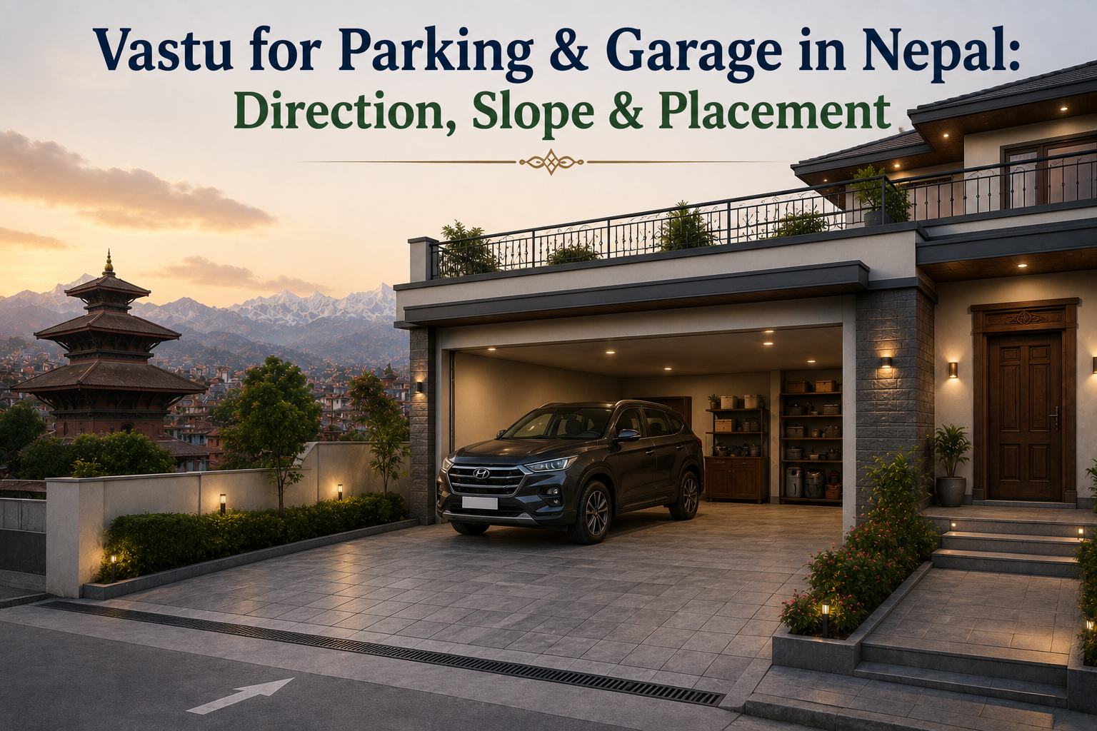 Vastu for Parking & Garage in Nepal: Direction, Slope & Placement