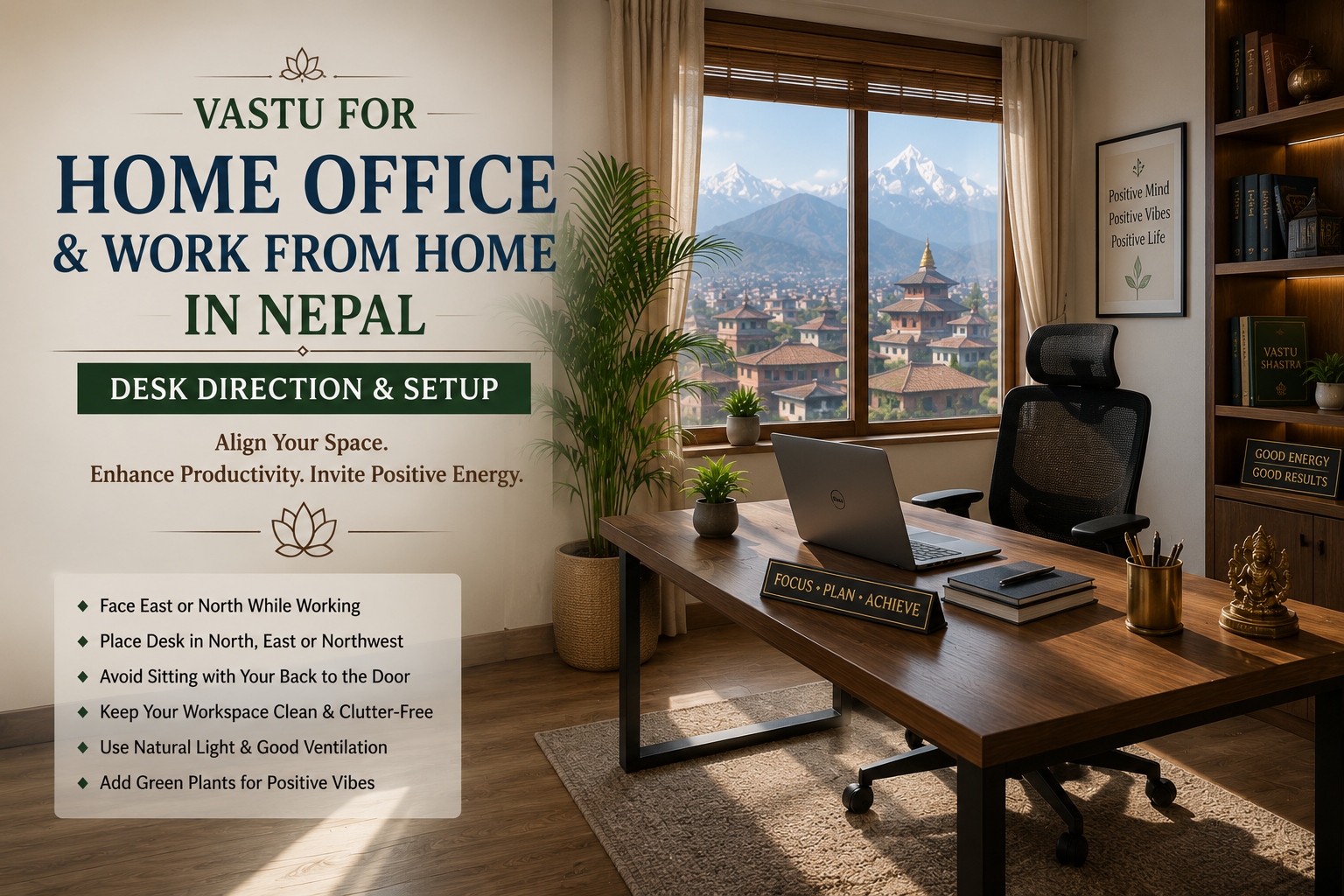 Vastu for Home Office & Work From Home in Nepal: Desk Direction & Setup